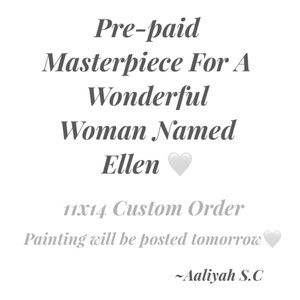 11x14 Acrylic Painting By Me- Custom Order🤍